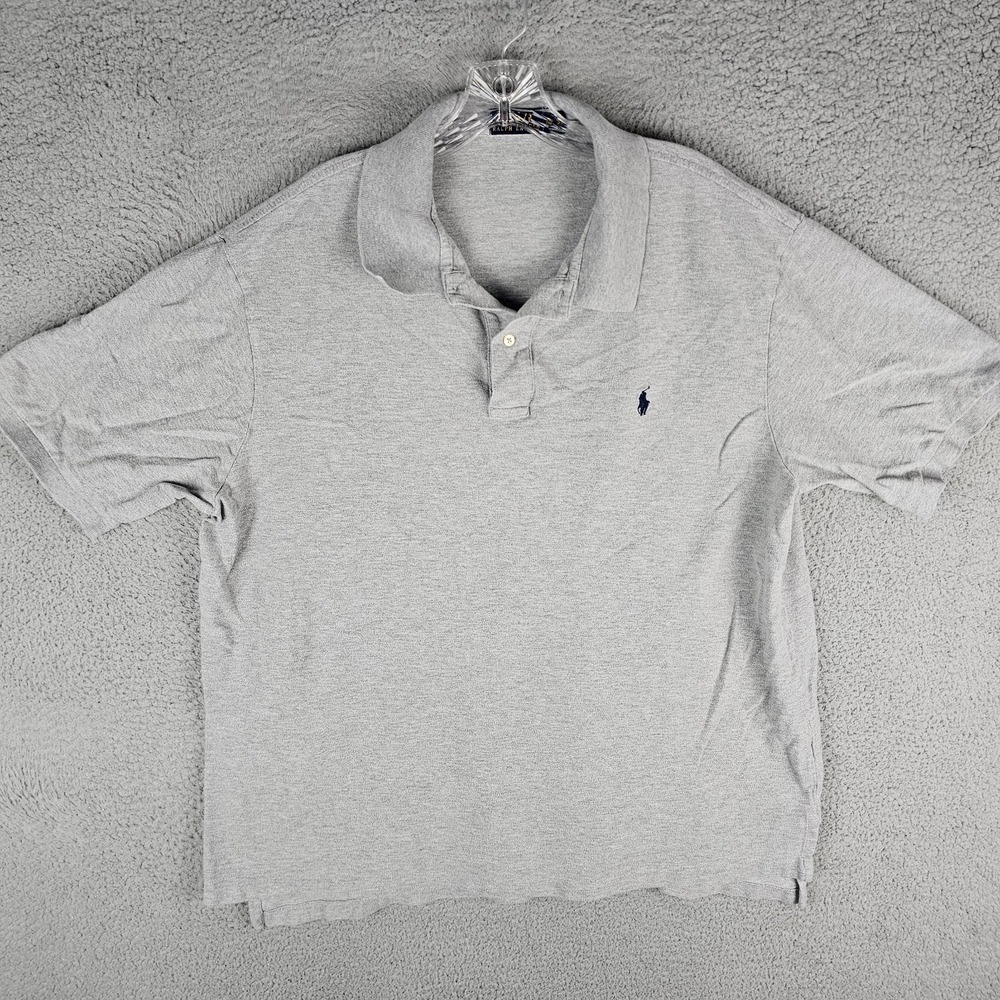 Polo Ralph Lauren Polo Shirt Men 2XB Short Sleeve Golf Performance High Low Slit